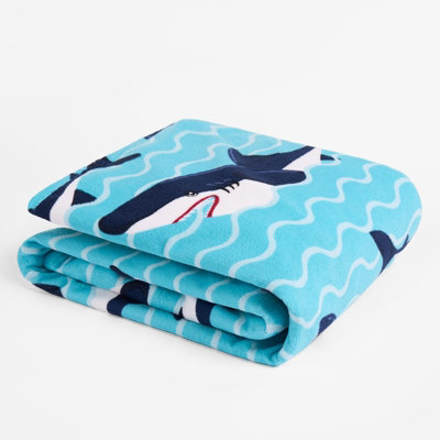 Shark Large Towel Bath Quick Dry Summer Travel Microfibre Absorbent Swim Holiday
