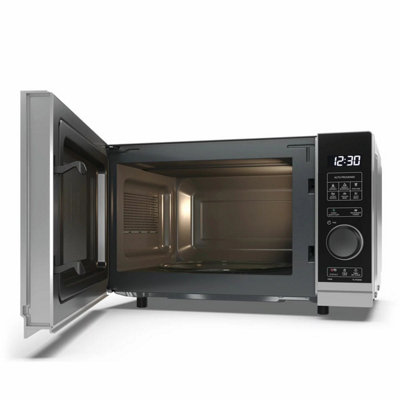 Sharp 20 Litre 700W Solo Digital Microwave, YC-PS204AU-S 10 Power Levels, 8 Auto Programmes, Defrost, ECO Mode & Child Lock