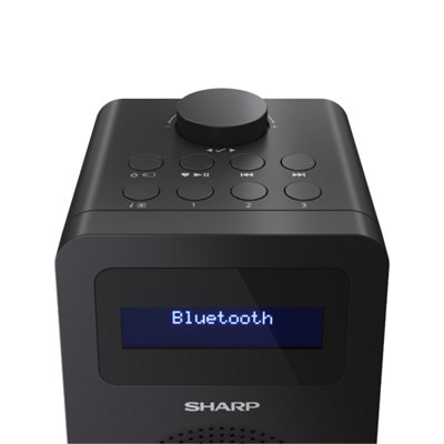 SHARP DR-430(BK) Tokyo Digital Radio DAB+/DAB and FM Radio with ...