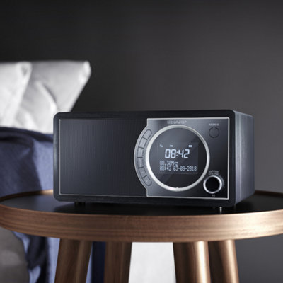 SHARP DR-450(BK) Digital Radio DAB+ and FM with Bluetooth & LED Display ...