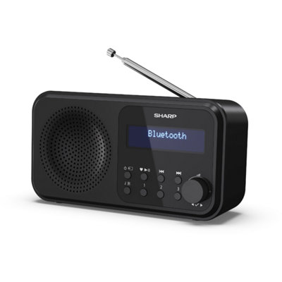 SHARP DR-P420(BK) Tokyo Portable Radio DAB/DAB+/FM - Midnight Black