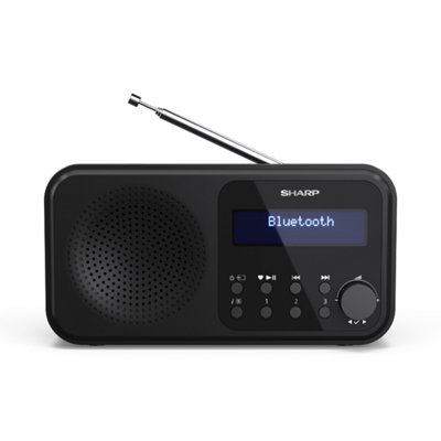 SHARP DR-P420(BK) Tokyo Portable Radio DAB/DAB+/FM - Midnight Black