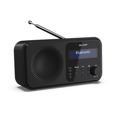 SHARP DR-P420(BK) Tokyo Portable Radio DAB/DAB+/FM - Midnight Black