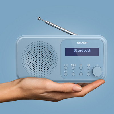 SHARP DR-P420(BL) Tokyo Portable Radio DAB/DAB+/FM - Steel Blue - 7