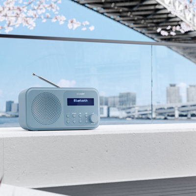 SHARP DR-P420(BL) Tokyo Portable Radio DAB/DAB+/FM - Steel Blue - 8