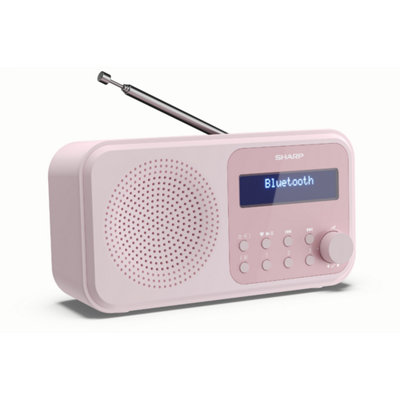 SHARP DR-P420(PK) Tokyo Portable Radio DAB/DAB+/FM - Blossom Pink - 3