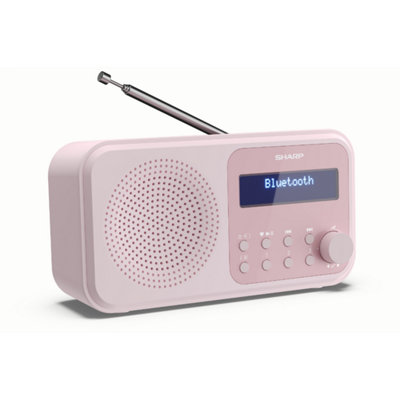 SHARP DR-P420(PK) Tokyo Portable Radio DAB/DAB+/FM - Blossom Pink
