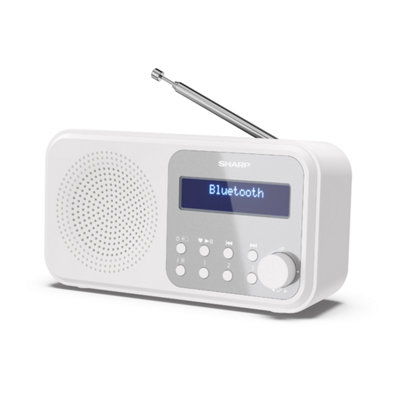 SHARP DR-P420(WH) Tokyo Portable Radio DAB/DAB+/FM - Snowy White