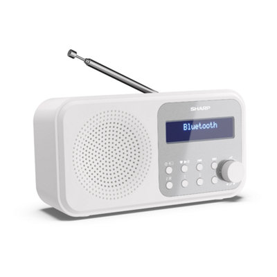 SHARP DR-P420(WH) Tokyo Portable Radio DAB/DAB+/FM - Snowy White