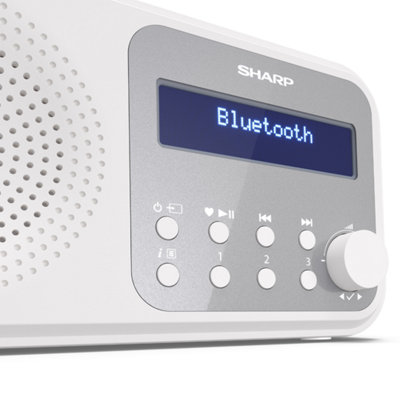 SHARP DR-P420(WH) Tokyo Portable Radio DAB/DAB+/FM - Snowy White - 4