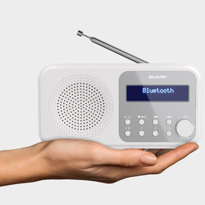 SHARP DR-P420(WH) Tokyo Portable Radio DAB/DAB+/FM - Snowy White - 6