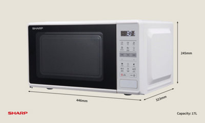 Sharp RS172TWUK Digital Microwave 17L White