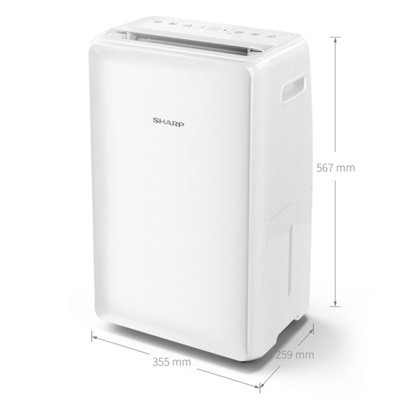 SHARP UD-P20U-W Portable Dehumidifier 20L - 7