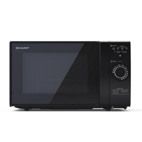 Sharp YC-GS01U-B 20 L 700W Microwave With Defrost Function - Black