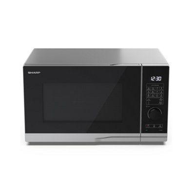 Sharp YC-PG284AU-S 28L 900W Microwave Oven with 1000W Grill Function - Silver