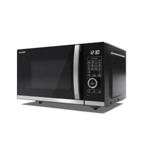 Sharp YC-QC254AU-B 25L 900W Microwave Oven with Grill and Convection - Black