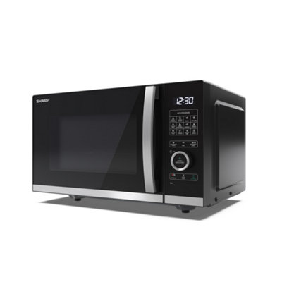 Sharp YC-QG234AU-B 23L 900W Microwave Oven with 1000W Grill Function - Black