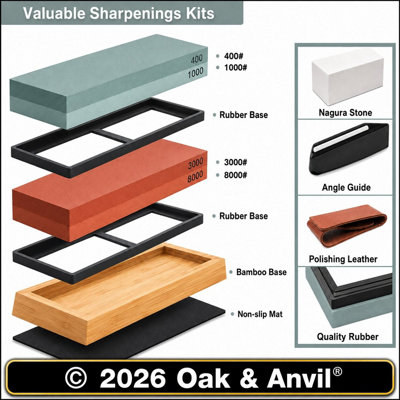 Sharpening Stone Kit, Double sided whetstone, 400/1000 3000/8000 grit ...