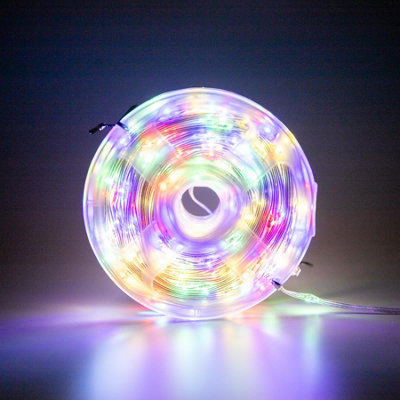 Shatchi 10m Multicolor 100 LED String Lights 8 Modes Auto Timer Fairy ...