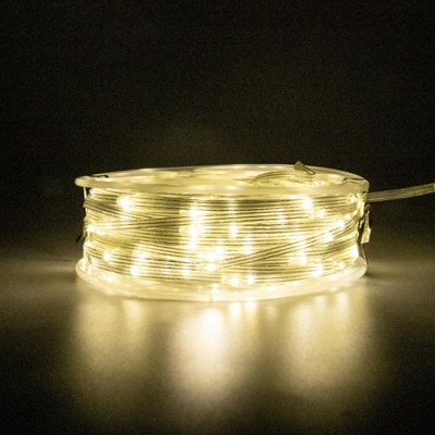 Shatchi 10m Warm White 100 LED String Lights 8 Modes Auto Timer Fairy ...