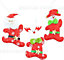 Shatchi 3pcs Set Handmade  Christmas Tree Hanging Xmas Home Decor Stocking Fillers