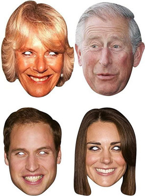 SHATCHI 4 King Charles III Queen Consort Camilla Kate William Kings Coronation Supplies Face Mask Price Comparisons | Compare The Build