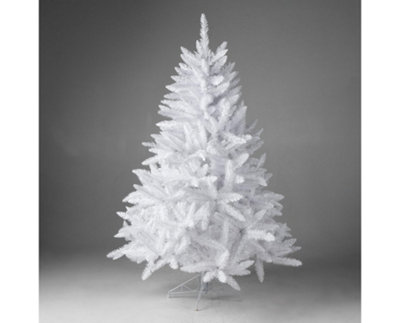 Shatchi 5ft / 150cm Imperial Pine Artificial Christmas Tree in White