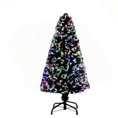 Shatchi 5Ft/150cm Multicolour Fibre Optic Christmas Tree LED Pre-Lit