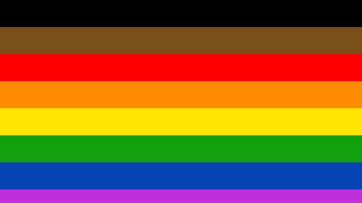 SHATCHI 5ft x 3ft Rainbow Eight Strip Flag Lesbian Love Gender ...