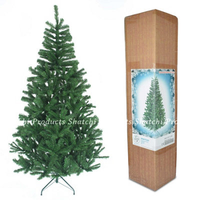 Shatchi  6FT Green Alaskan Pine Christmas Tree with Metal Stand