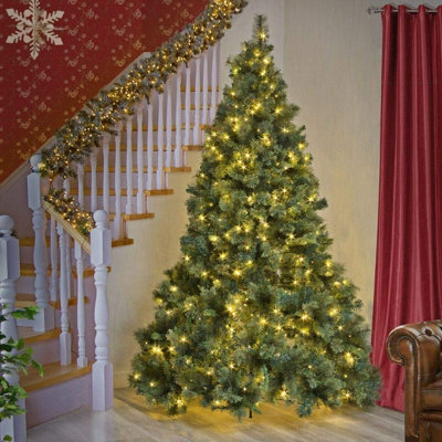 SHATCHI 6Ft Pre-Lit Kentucky Pine Luxurious Artificial Green Christmas Tree