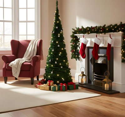 Pop-up Besneeuwde Kerstboom, Diverse maten - Van der Graaf De Molen