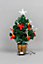 Shatchi Candle and Bow Fibre Optic Christmas Tree 2ft