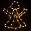 SHATCHI Christmas Angel Silhouette LED Hemp Rope Lights Xmas Decoration Battery Operated