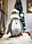 SHATCHI Christmas Decoration 20cm Penguin Christmas Tabletop Figures Window Holiday Home Xmas Glitter Foam Showpiece Decorations
