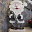 SHATCHI Christmas Decoration 52cm Santa Christmas Tabletop Figures Window Holiday Home Xmas Glitter Foam Showpiece Decorations