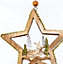 Shatchi Christmas Tree Hanging Decoration Lying Deer Star Shape