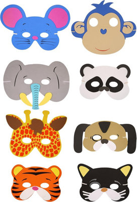 EVA Foam Animal Masks Birthday Party Supplies Cartoon Kids