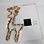 Shatchi Hemp Rope Christmas LED Silhouette Light Stag Shape