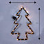 Shatchi Hemp Rope Christmas Tree LED Silhouette Light