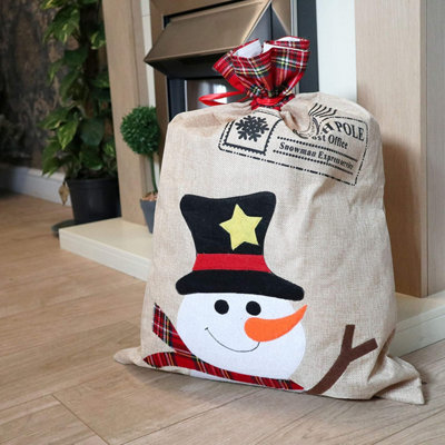 Burlap discount santa sack