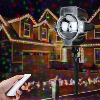 SHATCHI LED RGB RED Green Blue Night Disco Party Rotating