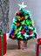 Shatchi Multicolour Fibre Optic Christmas Tree 2ft