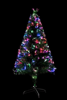 Shatchi Nova Multicolour Fibre Optic Christmas Tree 3ft