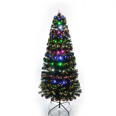 Shatchi Pre-Lit Christmas Tree Fiber Optic Pine LED Light Xmas Home Decor Galactic FT