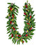 Shatchi Pre-Lit Stockholm 2m Berries and Pine Cones Garland with Warm White LEDs Battery Operated