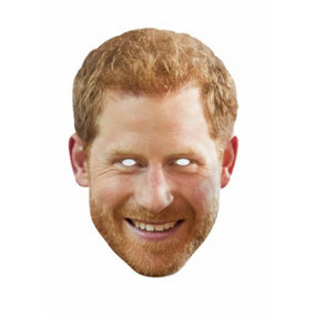 SHATCHI Prince Harry Face Mask England Royal Family Celebrity Birthday Street Party,5pcs
