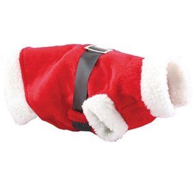 Shatchi Small Cute Puppy Dog Cat Santa Suit Xmas Christmas Outfut Costume Pet Gift
