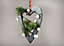 Shatchi Wooden Hanging Decoration Heart Shape Green 23X1.2X30 CM