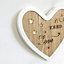 SHATCHI Wooden Heart Table Top Decoration Christmas Gift